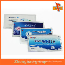 Kundenspezifische Pringing Aluminiumfolie Seitentasche für weiße Streifen mit Risskerbe